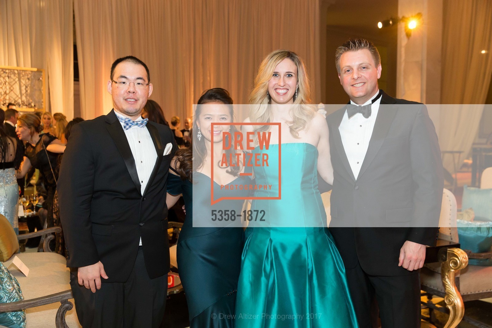 Paul Zhang, Angela Zhang, Nora Barr, Nate Hennings, ENCORE! 2017 Opening Night Gala: Ever Magical, City Hall & War Memorial Opera House. 1 Dr Carlton B Goodlett Pl, San Francisco, CA 94102, January 19th, 2017, Photo #5358-1872 Paul Zhang, Angela Zhang, Nora Barr, Nate Hennings, Photo #5358-1872