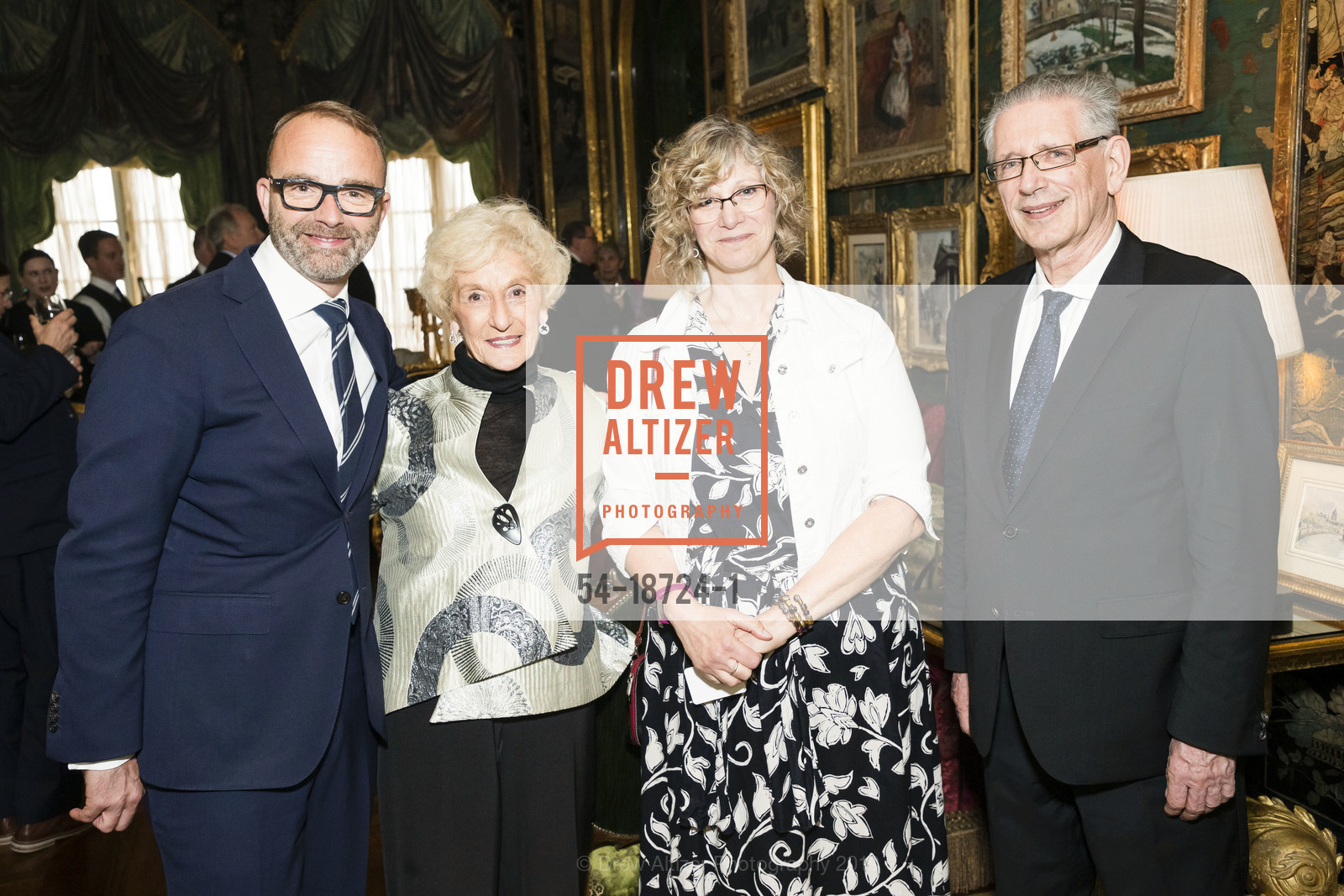 David Devan, Lydia Wingate, Petra Wingate, Robert Milne, Gordon and Ann Getty Host Opera America, Private Residence, June 13th, 2019, Photo #54-18724-1 David Devan, Lydia Wingate, Petra Wingate, Robert Milne, Photo #54-18724-1