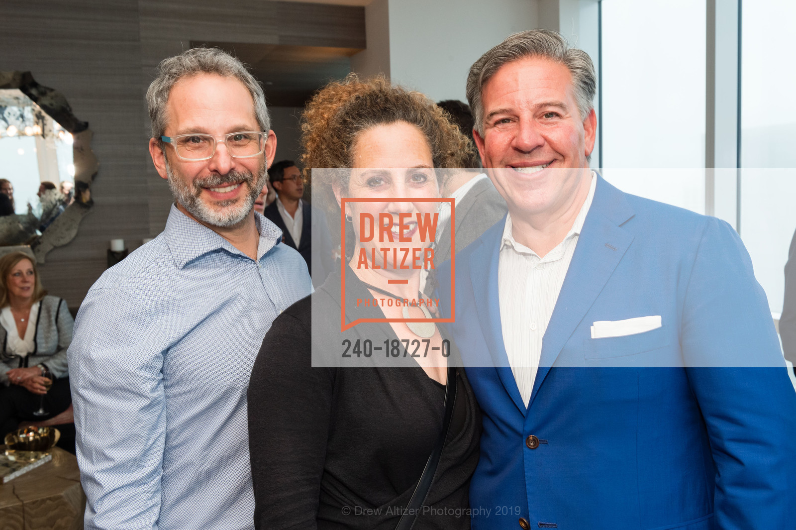 Ted Riter, Leslie Bauer, Gregg Lynn, The Avery Penthouse Debut, The Avery. 488 Folsom Street, June 13th, 2019, Photo #240-18727-0 Ted Riter, Leslie Bauer, Gregg Lynn, Photo #240-18727-0