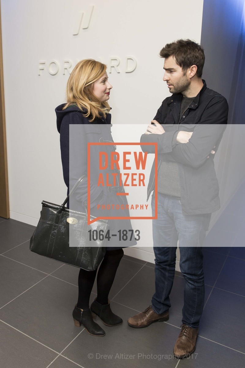 Christina Farr, Ben Rattray, Forward Opening Celebration, Go Forward Inc. 180 Sutter Street, January 19th, 2017, Photo #1064-1873 Christina Farr, Ben Rattray, Photo #1064-1873