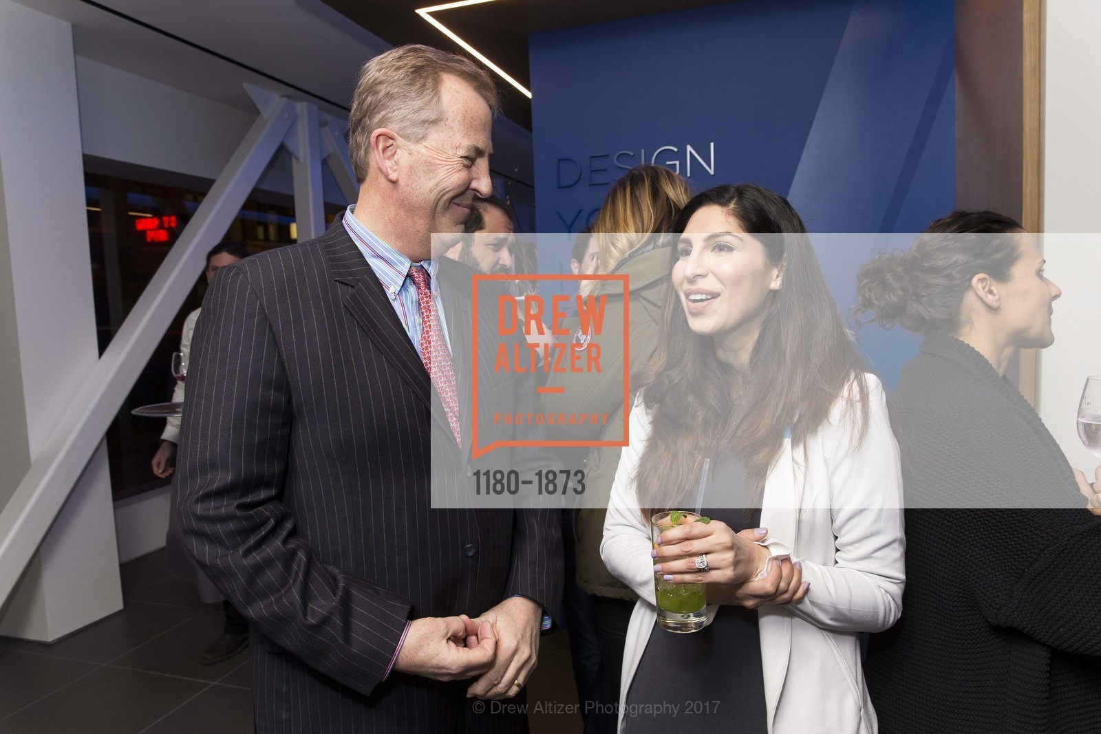 Rick Lanman, Aaliya Yaqub, Forward Opening Celebration, Go Forward Inc. 180 Sutter Street, January 19th, 2017, Photo #1180-1873 Rick Lanman, Aaliya Yaqub, Photo #1180-1873