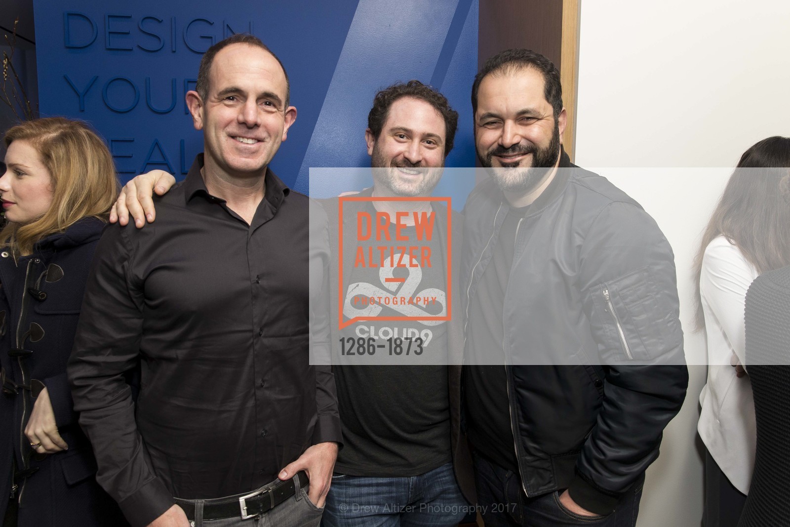 Keith Rabois, Brian Singerman, Shervin Pishevar, Forward Opening Celebration, Go Forward Inc. 180 Sutter Street, January 19th, 2017, Photo #1286-1873 Keith Rabois, Brian Singerman, Shervin Pishevar, Photo #1286-1873