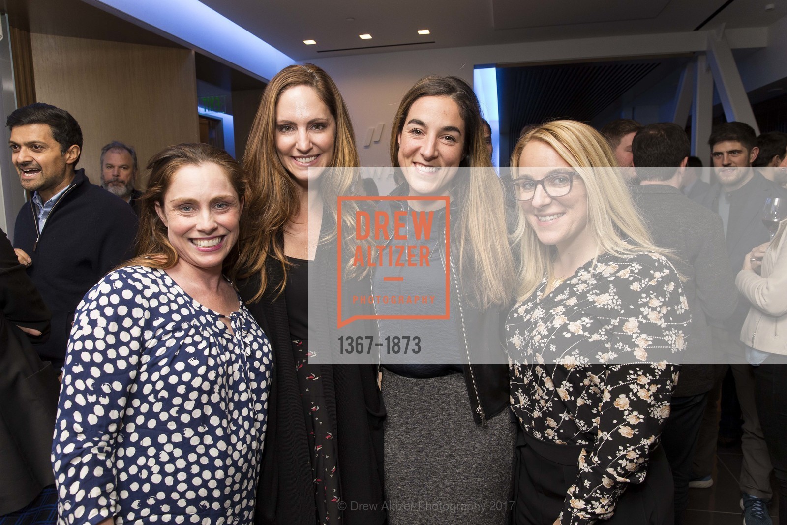 Chloe Sladden, Jana Messerschmidt, Jessica Verrilli, April Underwood, Forward Opening Celebration, Go Forward Inc. 180 Sutter Street, January 19th, 2017, Photo #1367-1873 Chloe Sladden, Jana Messerschmidt, Jessica Verrilli, April Underwood, Photo #1367-1873