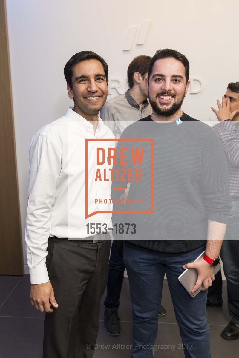 Ravi Bhatia, Kian Kolahdouzan, Forward Opening Celebration, Go Forward Inc. 180 Sutter Street, January 19th, 2017, Photo #1553-1873 Ravi Bhatia, Kian Kolahdouzan, Photo #1553-1873