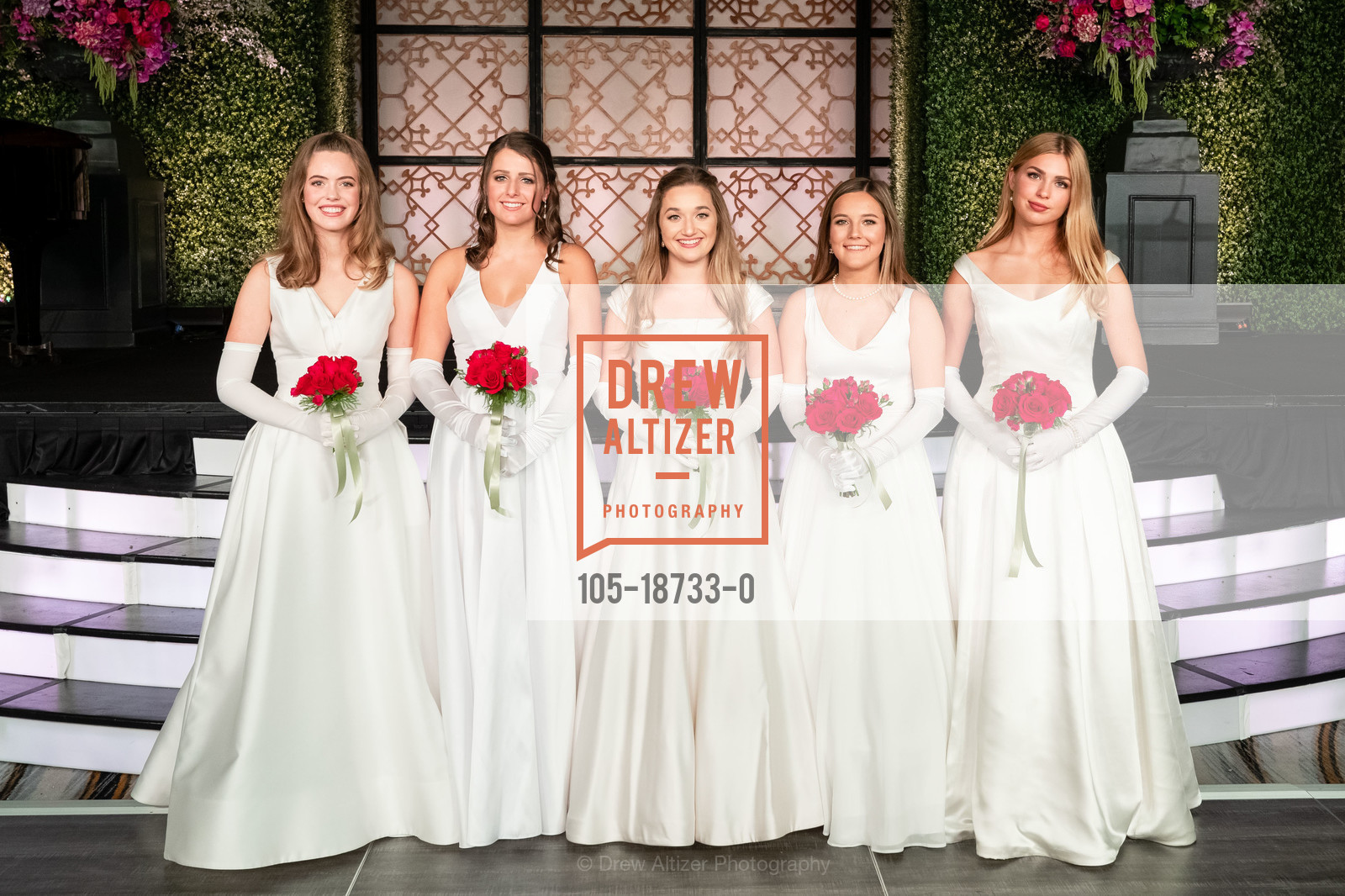 Elizabeth Perry Wynne, Caroline Ellison Grayson, Regan Taylor Ford, Annabel Headley Mack, Evelyn Elizabeth Williams Plam, San Francisco Debutante Ball 2019, Westin St. Francis, Photo #105-18733-0 Elizabeth Perry Wynne, Caroline Ellison Grayson, Regan Taylor Ford, Annabel Headley Mack, Evelyn Elizabeth Williams Plam, Photo #105-18733-0