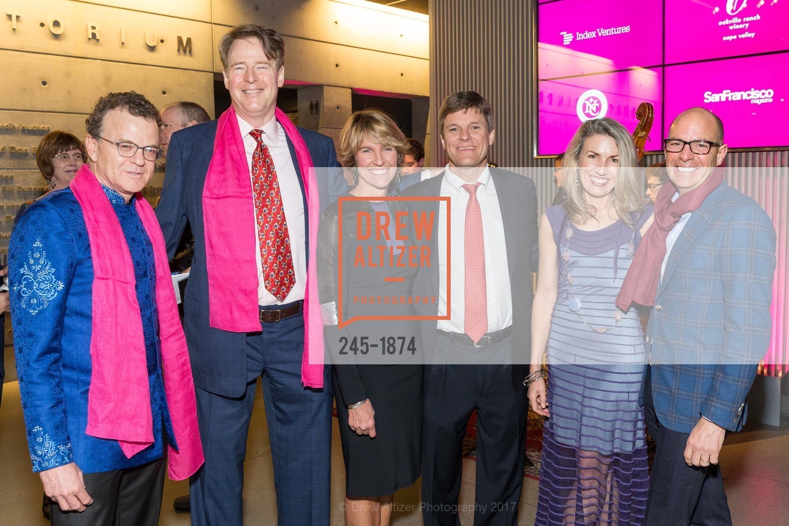 Tim Dattels, David Spencer, Kate Duhamel, Bill Duhamel, Catherine Clifford, Chris Clifford, SFJAZZ Gala 2017, SFJAZZ Center. 201 Franklin Street, January 18th, 2017, Photo #245-1874 Tim Dattels, David Spencer, Kate Duhamel, Bill Duhamel, Catherine Clifford, Chris Clifford, Photo #245-1874