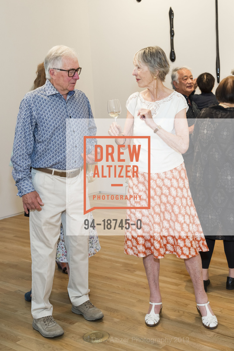Jim Scholfield, Huguette Combs, Pace Palo Alto's LIU JIANHUA Opening, PACE, June 20th, 2019, Photo #94-18745-0 Jim Scholfield, Huguette Combs, Photo #94-18745-0
