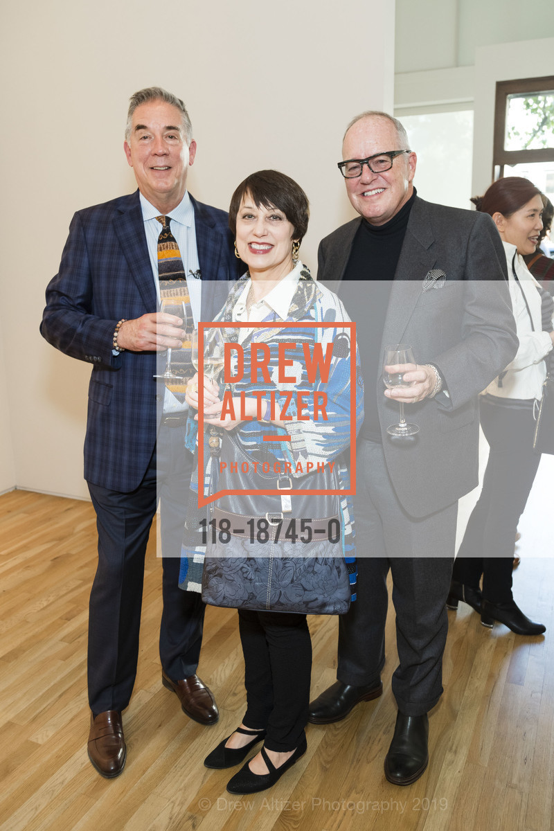 Scott DeBonville, Trista Berkovitz, Greg Potts, Pace Palo Alto's LIU JIANHUA Opening, PACE, June 20th, 2019, Photo #118-18745-0 Scott DeBonville, Trista Berkovitz, Greg Potts, Photo #118-18745-0
