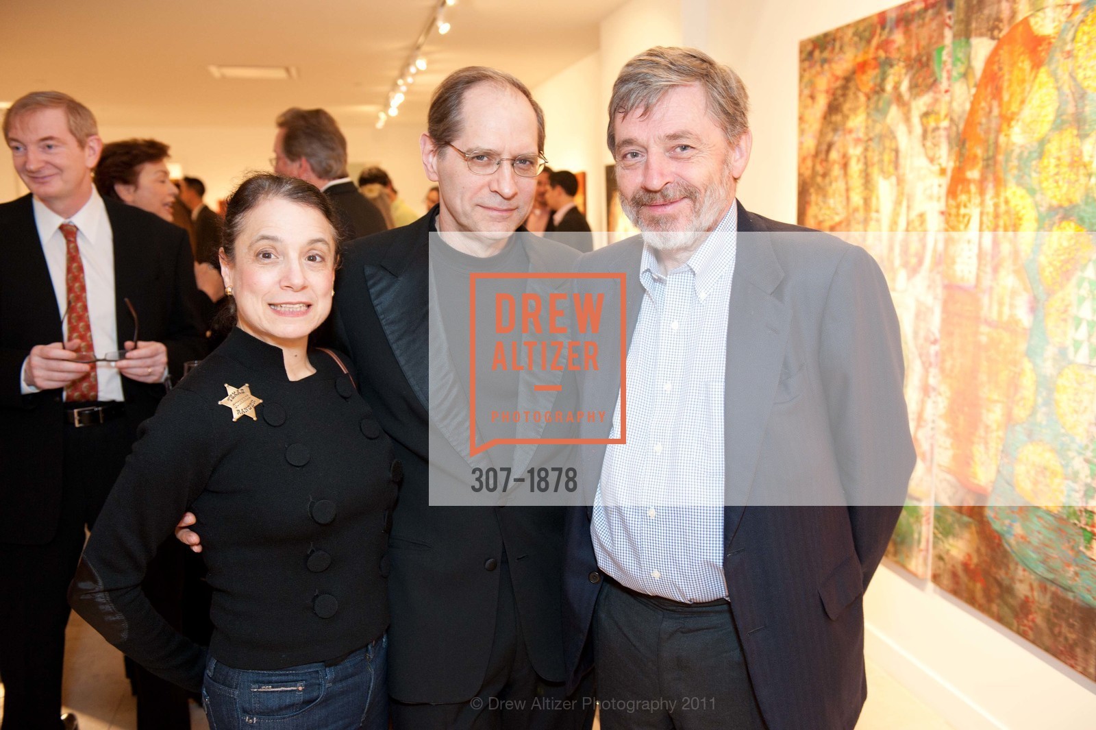 Leslie Friedman, Jonathan Clark, Werner de Borchgrave, SOROKKO GALLERY Presents ISABELLE DE BORCHGRAVE: Recent Paintings and Sculptures, US, March 18th, 2011, Photo #307-1878 Leslie Friedman, Jonathan Clark, Werner de Borchgrave, Photo #307-1878