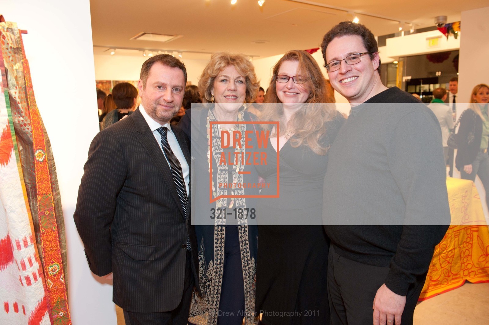 Serge Sorokko, Isabelle de Borchgrave, Marina Nelson, Ben Nelson, SOROKKO GALLERY Presents ISABELLE DE BORCHGRAVE: Recent Paintings and Sculptures, US, March 18th, 2011, Photo #321-1878 Serge Sorokko, Isabelle de Borchgrave, Marina Nelson, Ben Nelson, Photo #321-1878