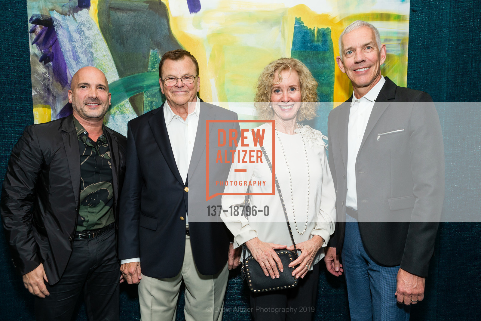 Ronnie Genotti, Gary Bridge, Marsha Veit, David Oldroyd, 181 Fremont Philanthropy Awards 2019 Honoring One Mind, 181 Fremont Residences. 181 Fremont Street, June 27th, 2019, Photo #137-18796-0 Ronnie Genotti, Gary Bridge, Marsha Veit, David Oldroyd, Photo #137-18796-0