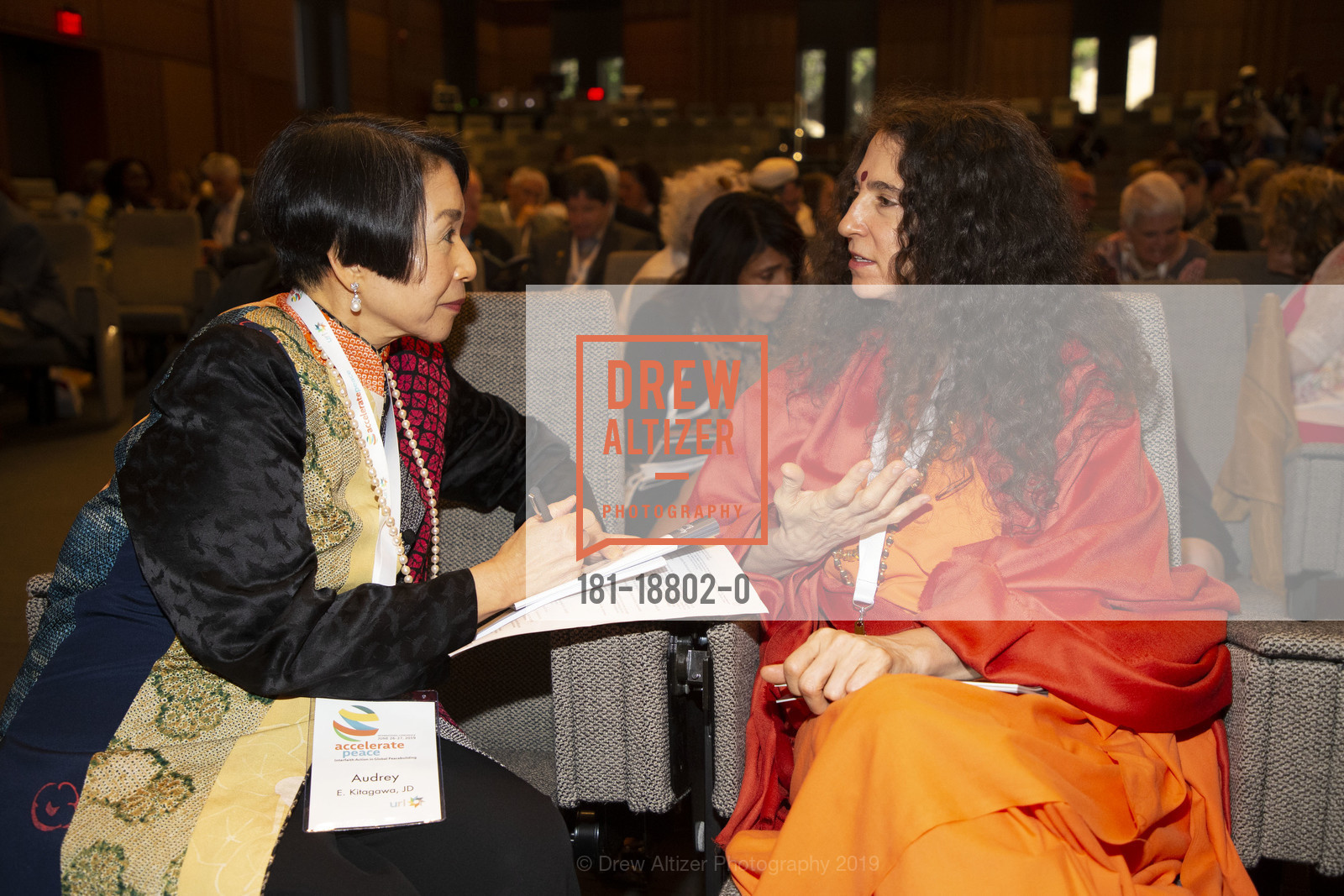 Audrey E. Kitagawa, Sadhvi Bhagawati, Circles of Light 2019, Stanford University, David and Joan Traitel Building, Hoover Institution, June 26th, 2019, Photo #181-18802-0 Audrey E. Kitagawa, Sadhvi Bhagawati, Photo #181-18802-0