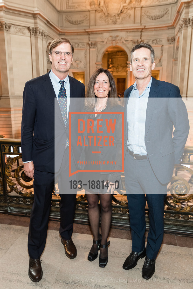 Jaime Williams, Lisa Coscino, Dan Springer, The Wilderness Society presents Ansel Adams Awards Dinner Honoring Former Governor Jerry Brown, SF City Hall. 1 Dr Carlton B Goodlett Pl, June 27th, 2019, Photo #183-18814-0 Jaime Williams, Lisa Coscino, Dan Springer, Photo #183-18814-0