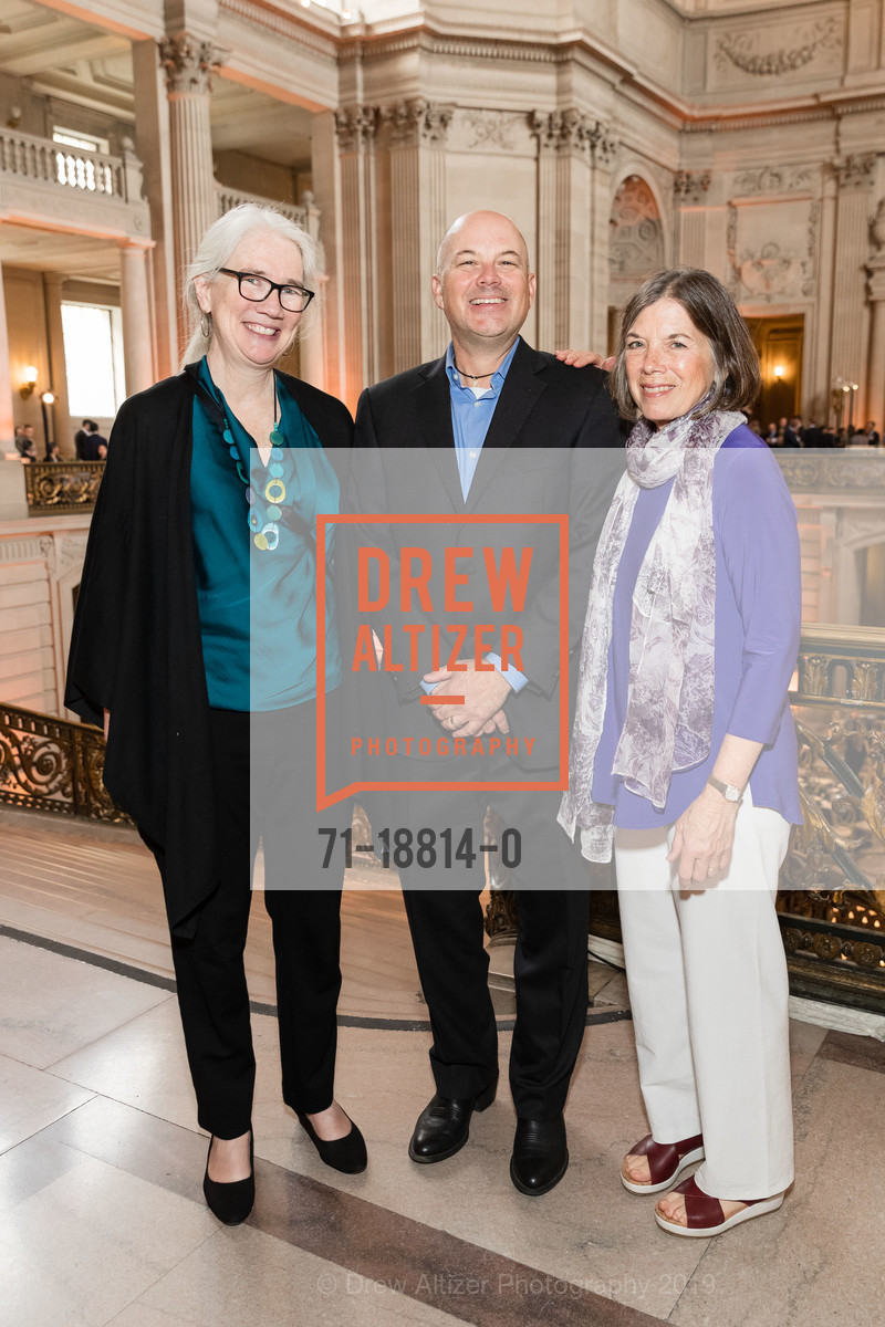 Wendy Wendlandt, Jeremy Garncarz, Marcia Kunstel, The Wilderness Society presents Ansel Adams Awards Dinner Honoring Former Governor Jerry Brown, SF City Hall. 1 Dr Carlton B Goodlett Pl, June 27th, 2019, Photo #71-18814-0 Wendy Wendlandt, Jeremy Garncarz, Marcia Kunstel, Photo #71-18814-0