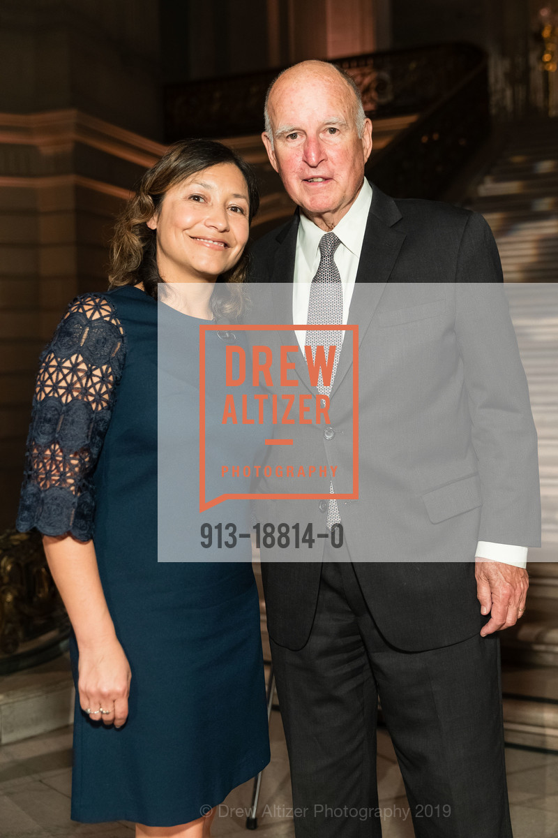 Julie Chavez Rodriguez, Jerry Brown, The Wilderness Society presents Ansel Adams Awards Dinner Honoring Former Governor Jerry Brown, SF City Hall. 1 Dr Carlton B Goodlett Pl, June 27th, 2019, Photo #913-18814-0 Julie Chavez Rodriguez, Jerry Brown, Photo #913-18814-0