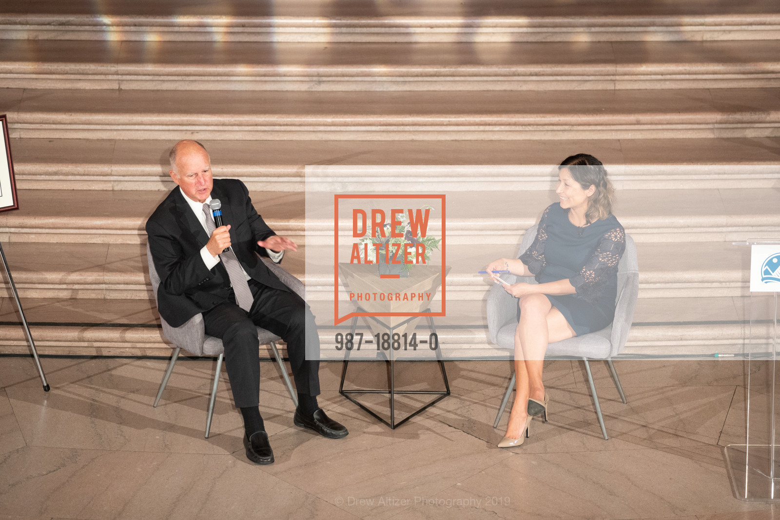 Jerry Brown, Julie Chavez Rodriguez, The Wilderness Society presents Ansel Adams Awards Dinner Honoring Former Governor Jerry Brown, SF City Hall. 1 Dr Carlton B Goodlett Pl, June 27th, 2019, Photo #987-18814-0 Jerry Brown, Julie Chavez Rodriguez, Photo #987-18814-0