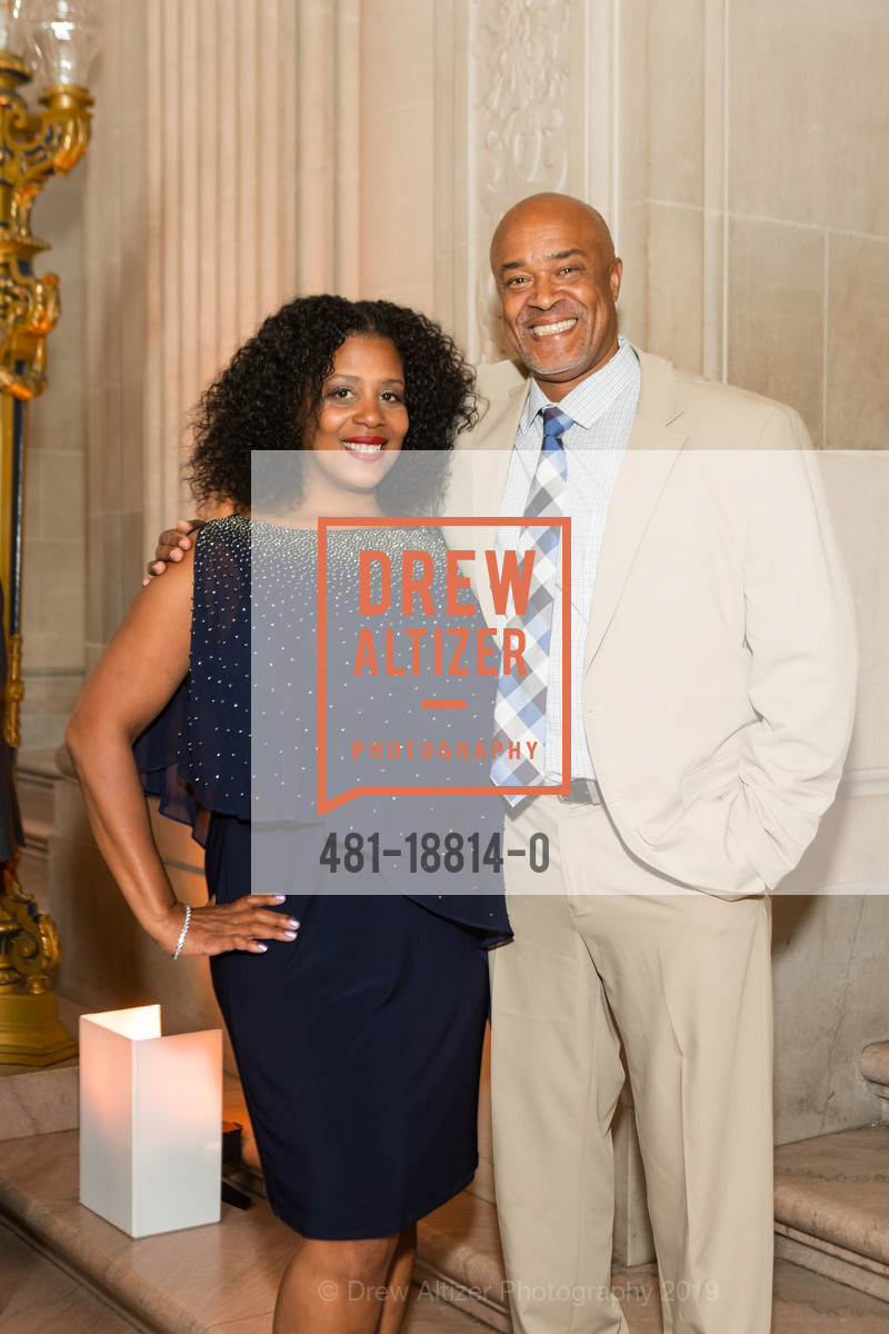 Rue Mapp, Darin Jones, The Wilderness Society presents Ansel Adams Awards Dinner Honoring Former Governor Jerry Brown, SF City Hall. 1 Dr Carlton B Goodlett Pl, June 27th, 2019, Photo #481-18814-0 Rue Mapp, Darin Jones, Photo #481-18814-0
