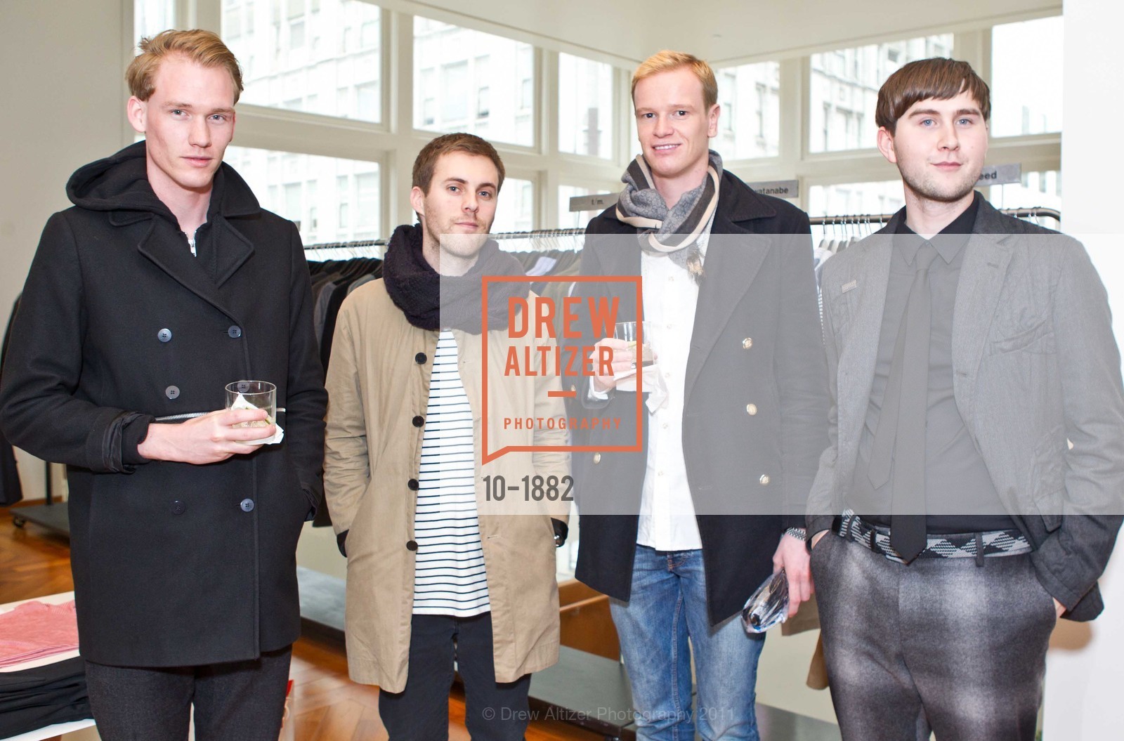 Truls Blaasmo, Henrik Olsen, Andreas Borge, Jackson Howell, Designer GREG LAUREN Appearance at Barneys New York, US, March 20th, 2011, Photo #10-1882 Truls Blaasmo, Henrik Olsen, Andreas Borge, Jackson Howell, Photo #10-1882