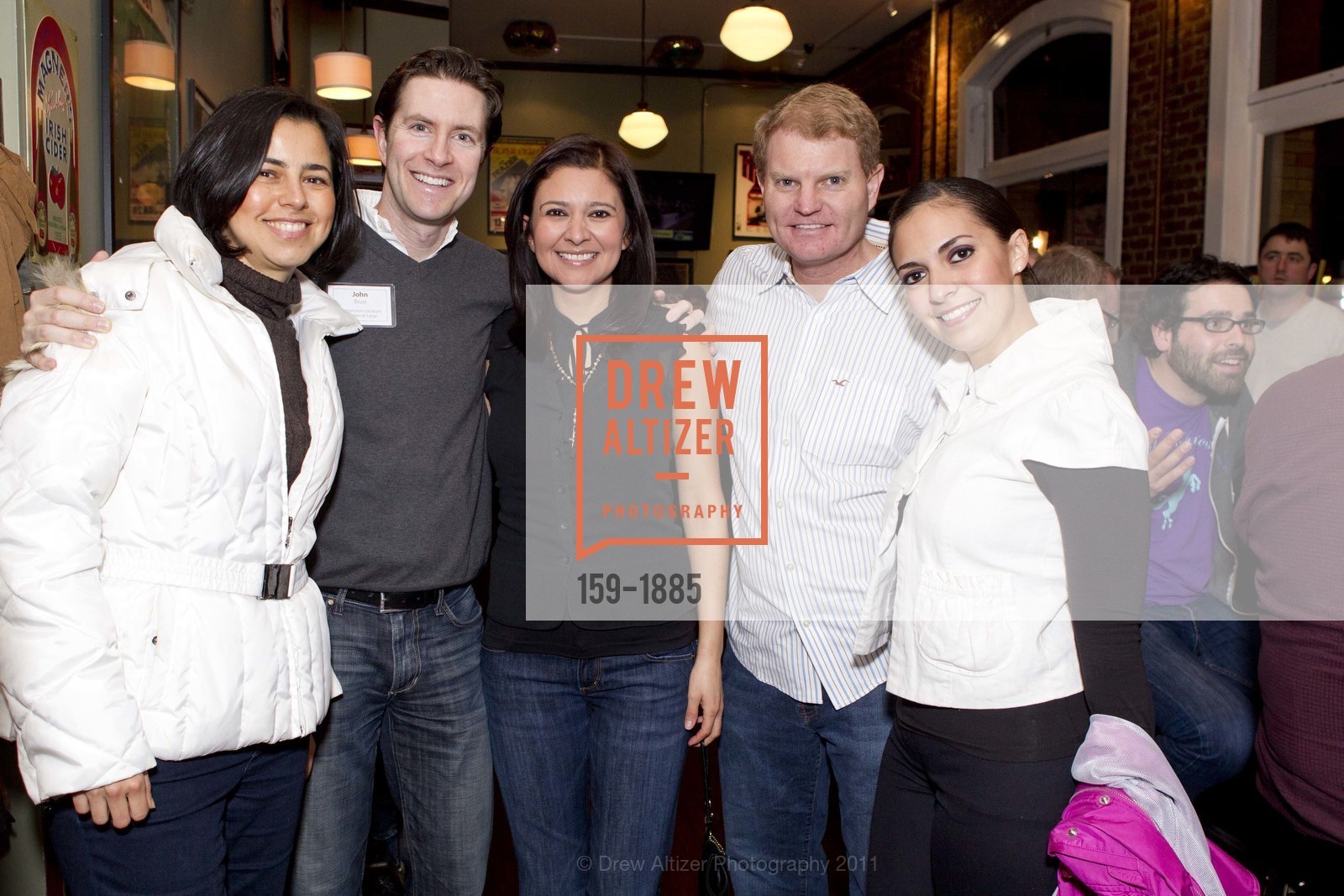 Maria Martinez-Mont, John Brust, Daniela Picazo, Matt Baumel, Daniela Jazo, The Exploratorium Lab's MARCH MADNESS MEMBERSHIP PARTY, US, March 24th, 2011, Photo #159-1885 Maria Martinez-Mont, John Brust, Daniela Picazo, Matt Baumel, Daniela Jazo, Photo #159-1885