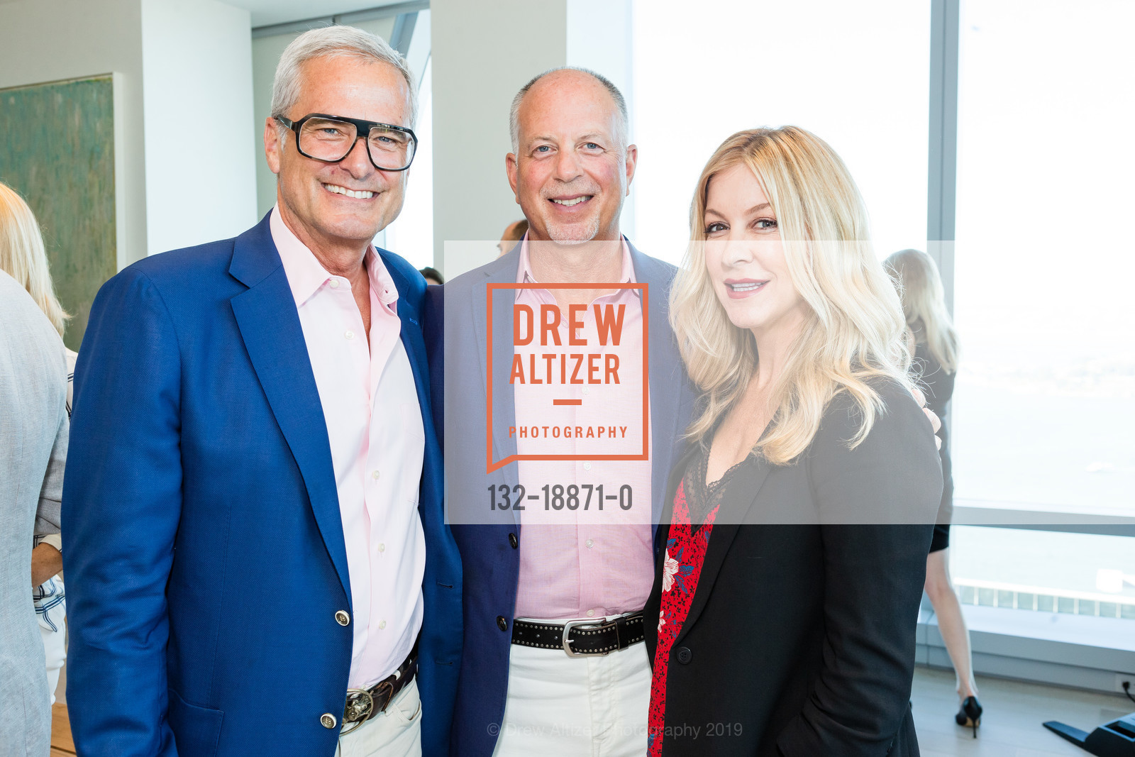 Mark Ritchie, Matt Lituchy, Renee LeBaron, Gallery 181 Opening Night Party, 181 Fremont Residences. 181 Fremont Street, July 11th, 2019, Photo #132-18871-0 Mark Ritchie, Matt Lituchy, Renee LeBaron, Photo #132-18871-0
