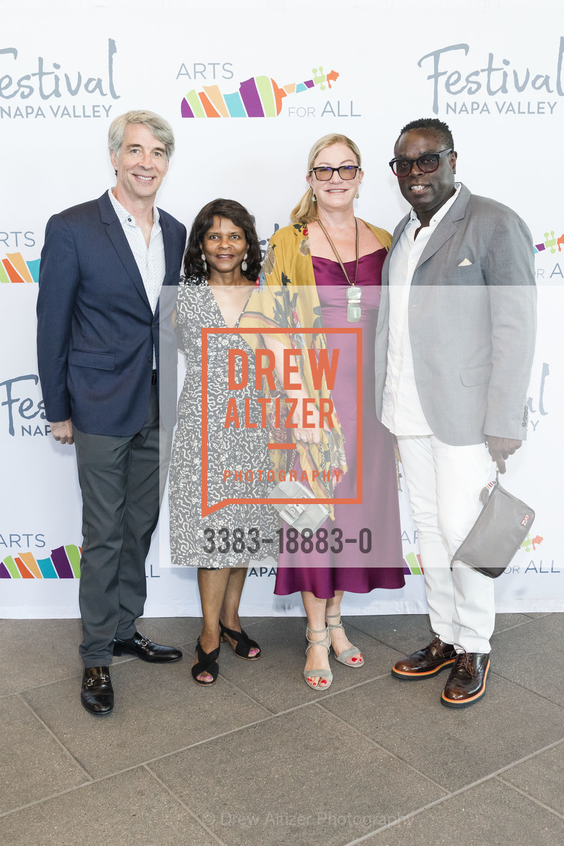 Steve Adamson, Susan Adamson, Suzanne Deal Booth, LeMel Humes, Festival Napa Valley 2019 Arts for All Gala Featuring SEAL, HALL Wines. 401 St Helena Highway, Photo #3383-18883-0 Steve Adamson, Susan Adamson, Suzanne Deal Booth, LeMel Humes, Photo #3383-18883-0
