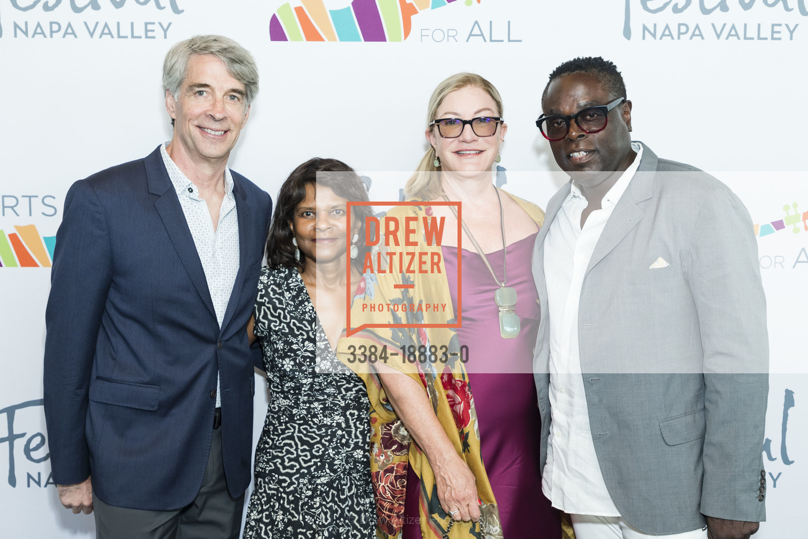 Steve Adamson, Susan Adamson, Suzanne Deal Booth, LeMel Humes, Festival Napa Valley 2019 Arts for All Gala Featuring SEAL, HALL Wines. 401 St Helena Highway, Photo #3384-18883-0 Steve Adamson, Susan Adamson, Suzanne Deal Booth, LeMel Humes, Photo #3384-18883-0