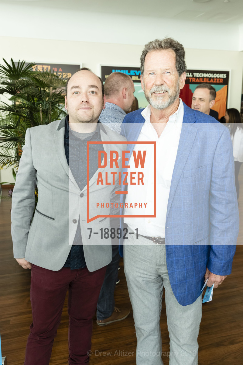 Braxton Cahill, Brian Baird, Aquarium of the Bay CEO Reception: Climate & Ocean Conservation 2019, Salesforce Tower, Ohana Floor. 415 Mission Street, July 17th, 2019, Photo #7-18892-1 Braxton Cahill, Brian Baird, Photo #7-18892-1