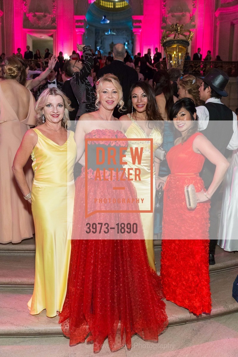 Linda Ring, Lena Gikkas, Seline Elin, Victoria Charvet, San Francisco Ballet Opening Night Gala After Party, City Hall, Photo #3973-1890 Linda Ring, Lena Gikkas, Seline Elin, Victoria Charvet, Photo #3973-1890