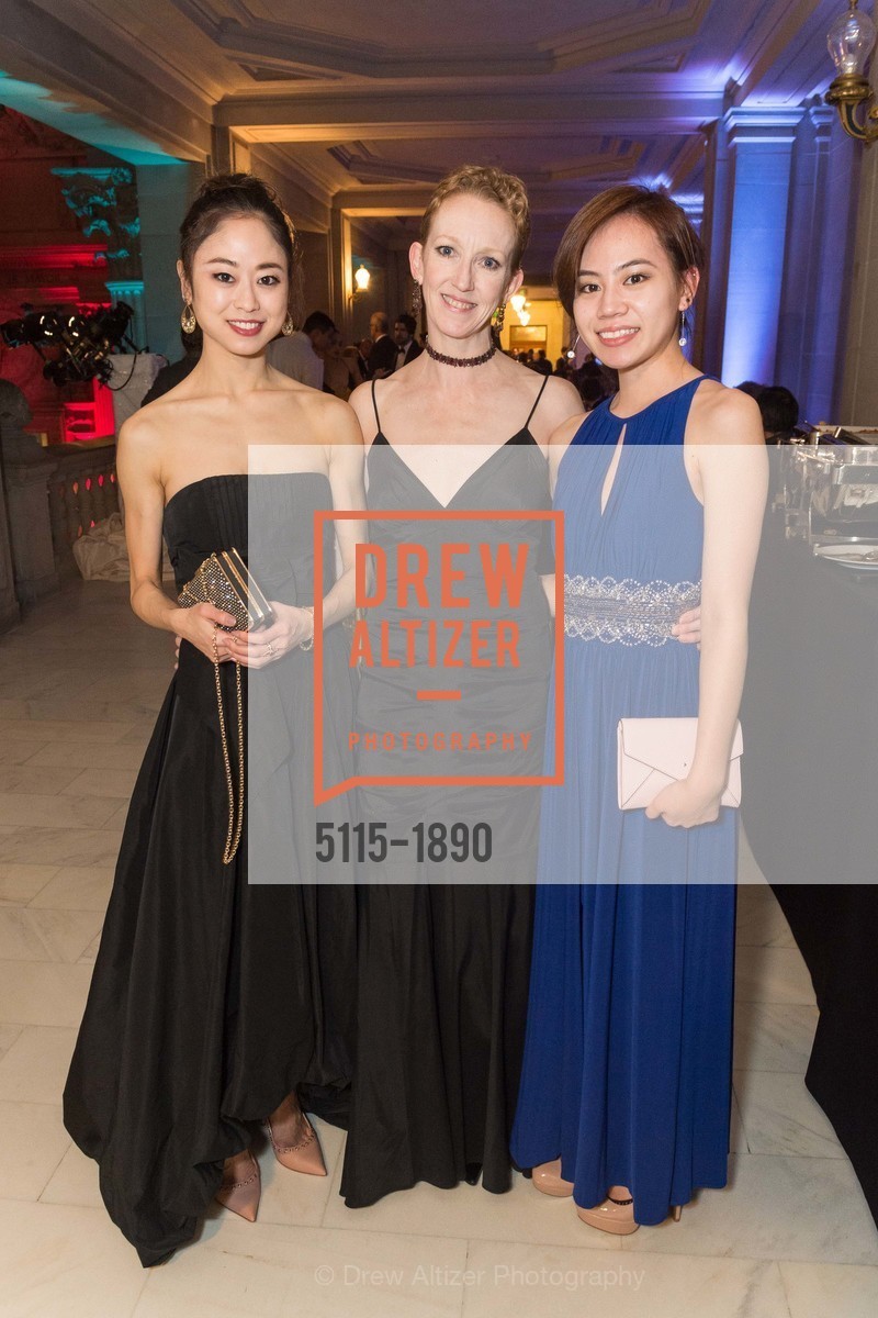 Koto Ishihara, Katita Waldo, Erini, San Francisco Ballet Opening Night Gala After Party, City Hall, Photo #5115-1890 Koto Ishihara, Katita Waldo, Erini, Photo #5115-1890