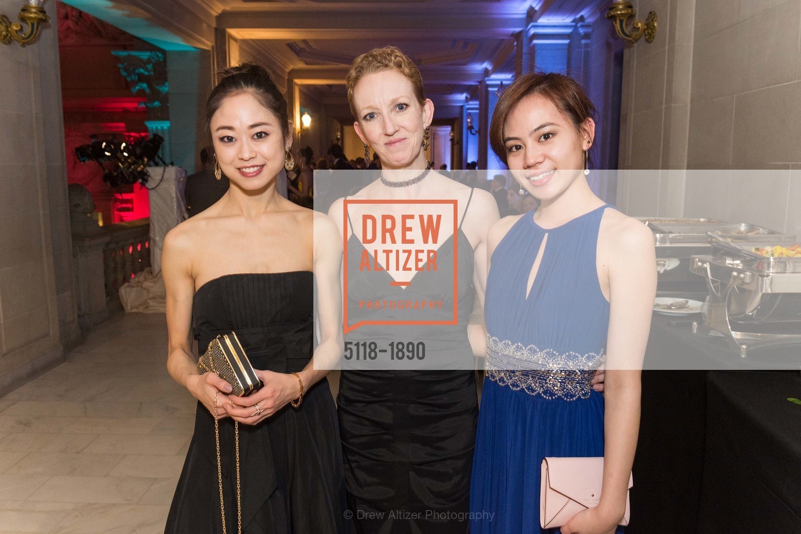 Koto Ishihara, Katita Waldo, Erini, San Francisco Ballet Opening Night Gala After Party, City Hall, Photo #5118-1890 Koto Ishihara, Katita Waldo, Erini, Photo #5118-1890