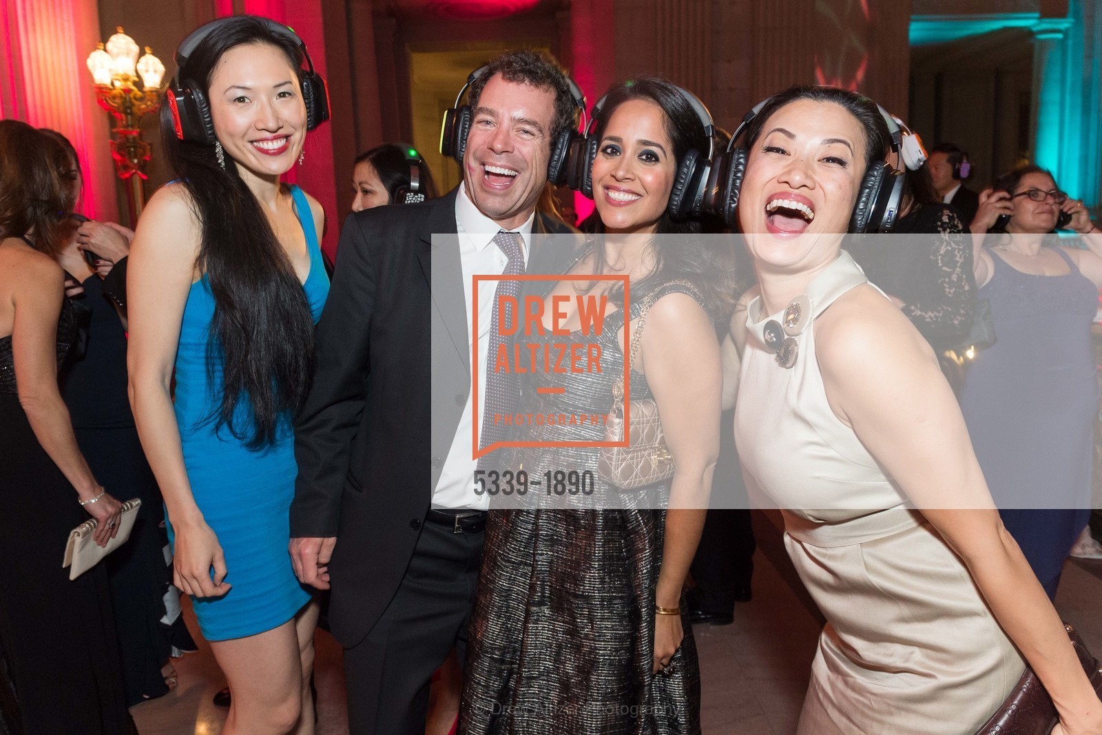 Rocelyn Chen, Marcus Molinero, Aaliya Dadahboy, Gwen Cheni, San Francisco Ballet Opening Night Gala After Party, City Hall, Photo #5339-1890 Rocelyn Chen, Marcus Molinero, Aaliya Dadahboy, Gwen Cheni, Photo #5339-1890