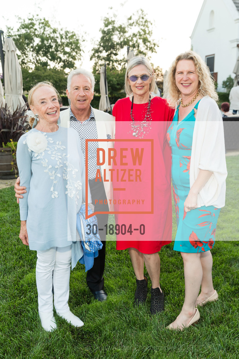 Malin Giddings, Richard Hechler, Susan Wookey, Diana Bersohn, Festival Napa Valley 2019 Patron Dinner at Chimney Rock, Chimney Rock Winery. 5350 Silverado Trail, July 19th, 2019, Photo #30-18904-0 Malin Giddings, Richard Hechler, Susan Wookey, Diana Bersohn, Photo #30-18904-0