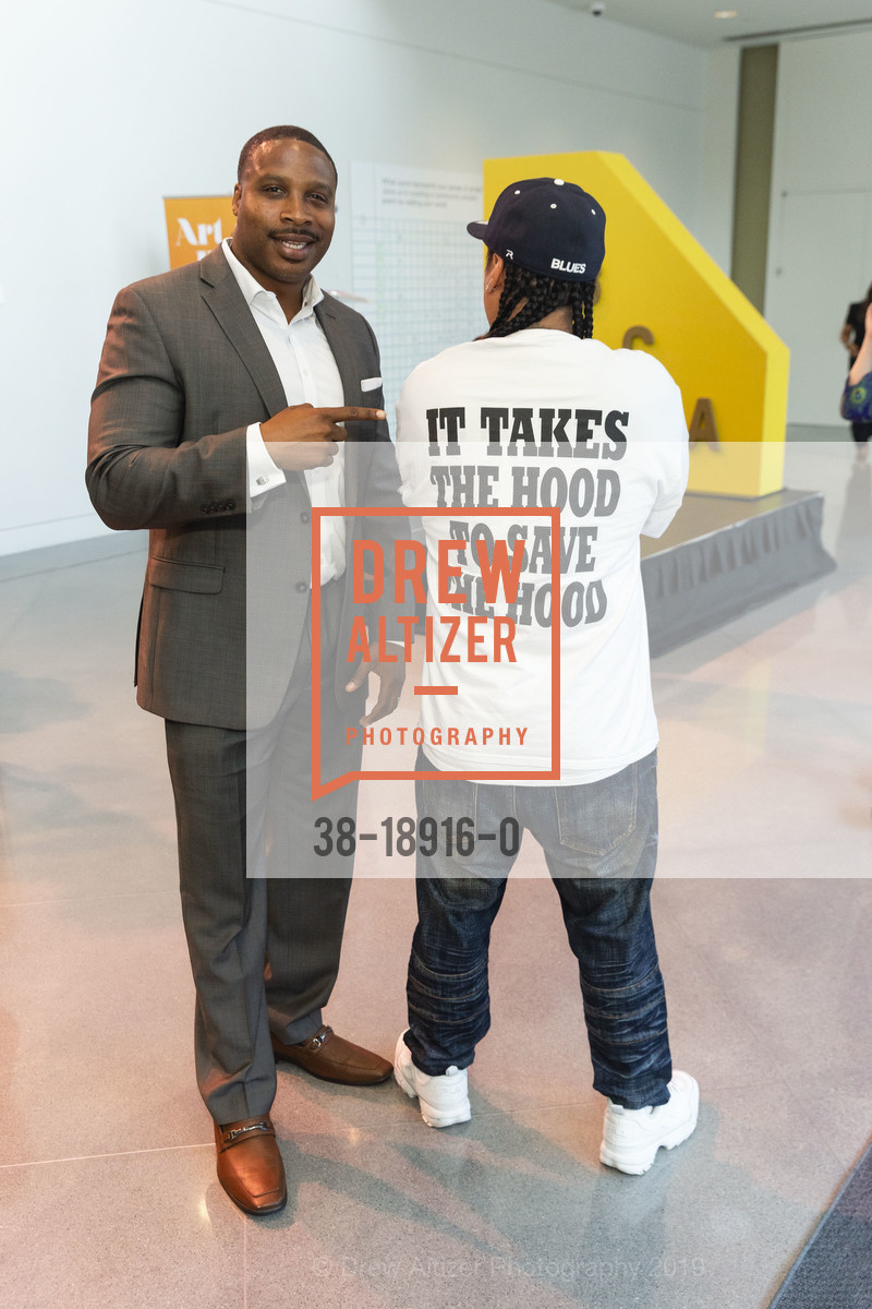 Derick Brown, Rudy Corpuz, Art of Peace Opening Night Reception, Yerba Buena Center for the Arts. 701 Mission St, San Francisco, CA 94103, July 23rd, 2019, Photo #38-18916-0 Derick Brown, Rudy Corpuz, Photo #38-18916-0