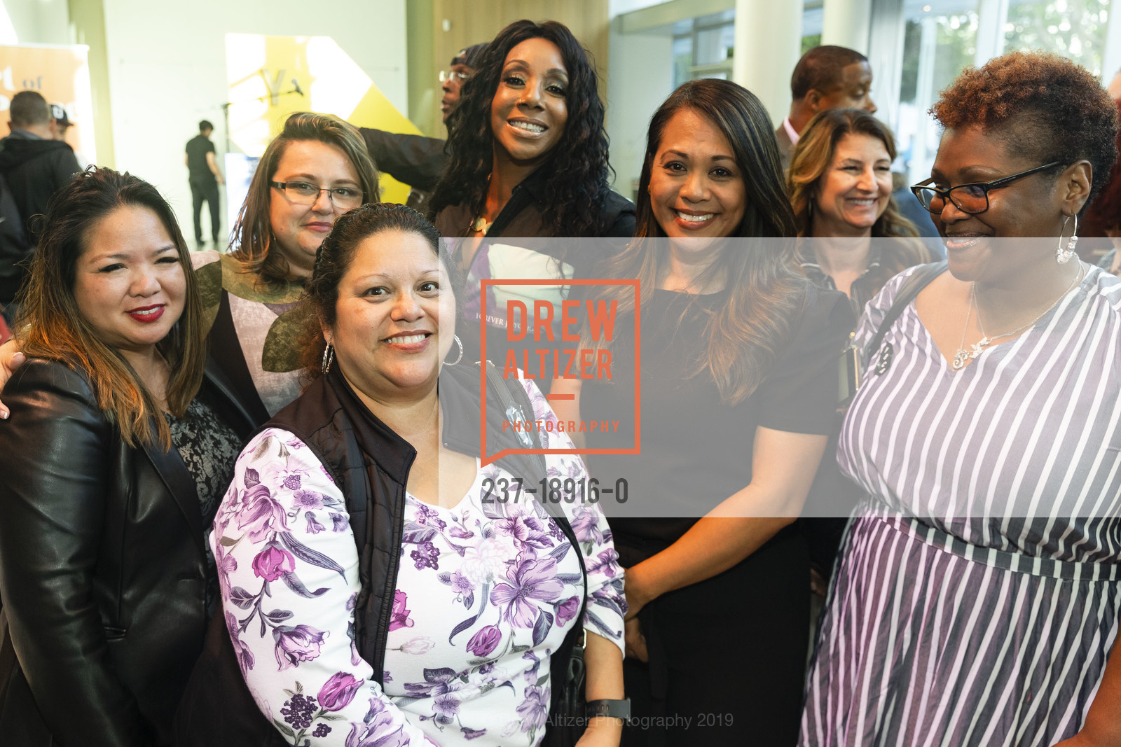 Jocelyn Manalo, Sabrina Pacheco, Elizabeth Torres, Elise Hollywood Evans, Pati Navalta Poblete, Sheila Burton, Art of Peace Opening Night Reception, Yerba Buena Center for the Arts. 701 Mission St, San Francisco, CA 94103, July 23rd, 2019, Photo #237-18916-0 Jocelyn Manalo, Sabrina Pacheco, Elizabeth Torres, Elise Hollywood Evans, Pati Navalta Poblete, Sheila Burton, Photo #237-18916-0