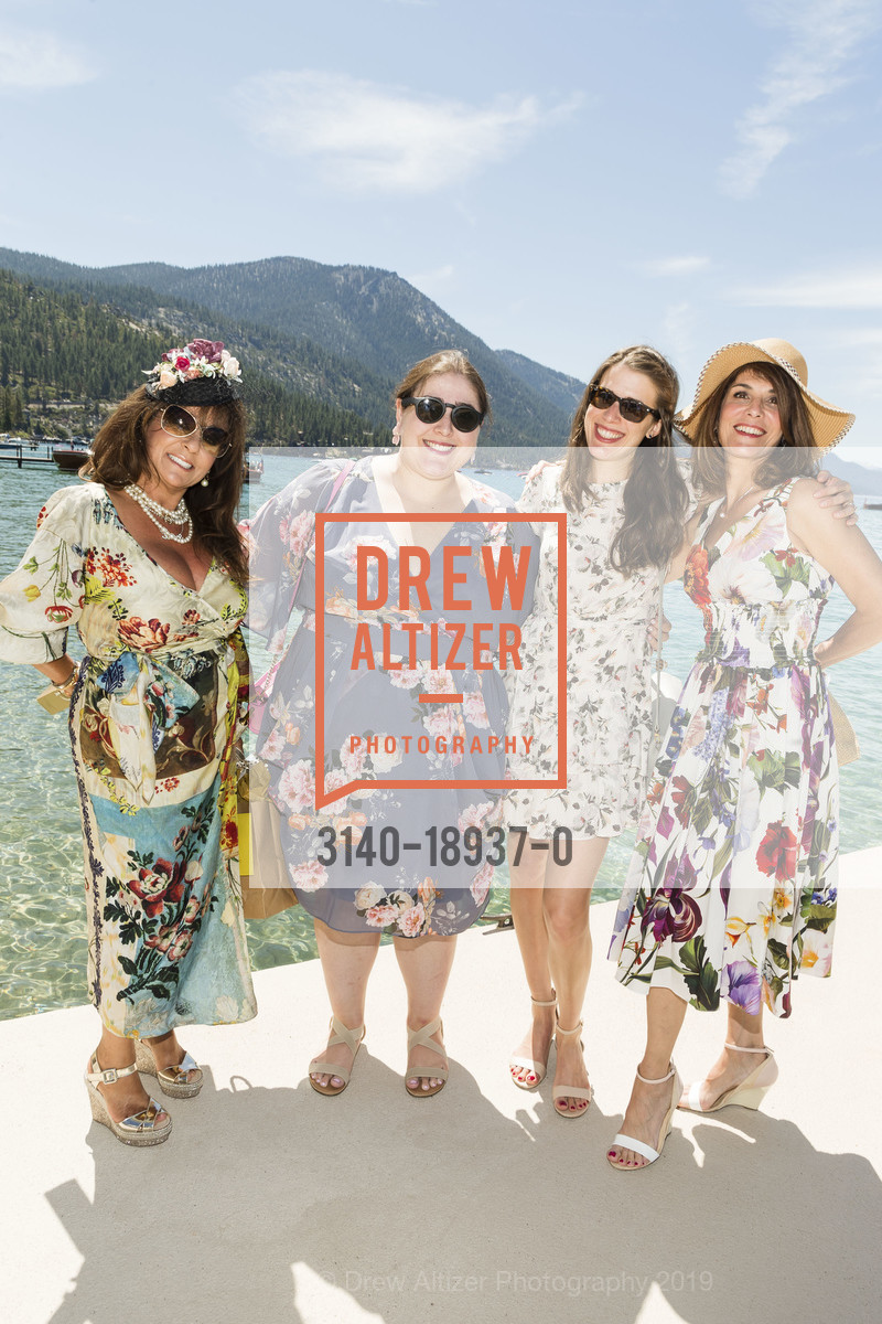 Debbie Ledbetter, Brianna Ruvo, Lauren Ruvo, Camille Ruvo, Saks Fifth Avenue and Oscar de La Renta Fashion Show to Benefit The League to Save Lake Tahoe 2019, Schumaker Home. 1047 Lakeshore Blvd, August 3rd, 2019, Photo #3140-18937-0 Debbie Ledbetter, Brianna Ruvo, Lauren Ruvo, Camille Ruvo, Photo #3140-18937-0