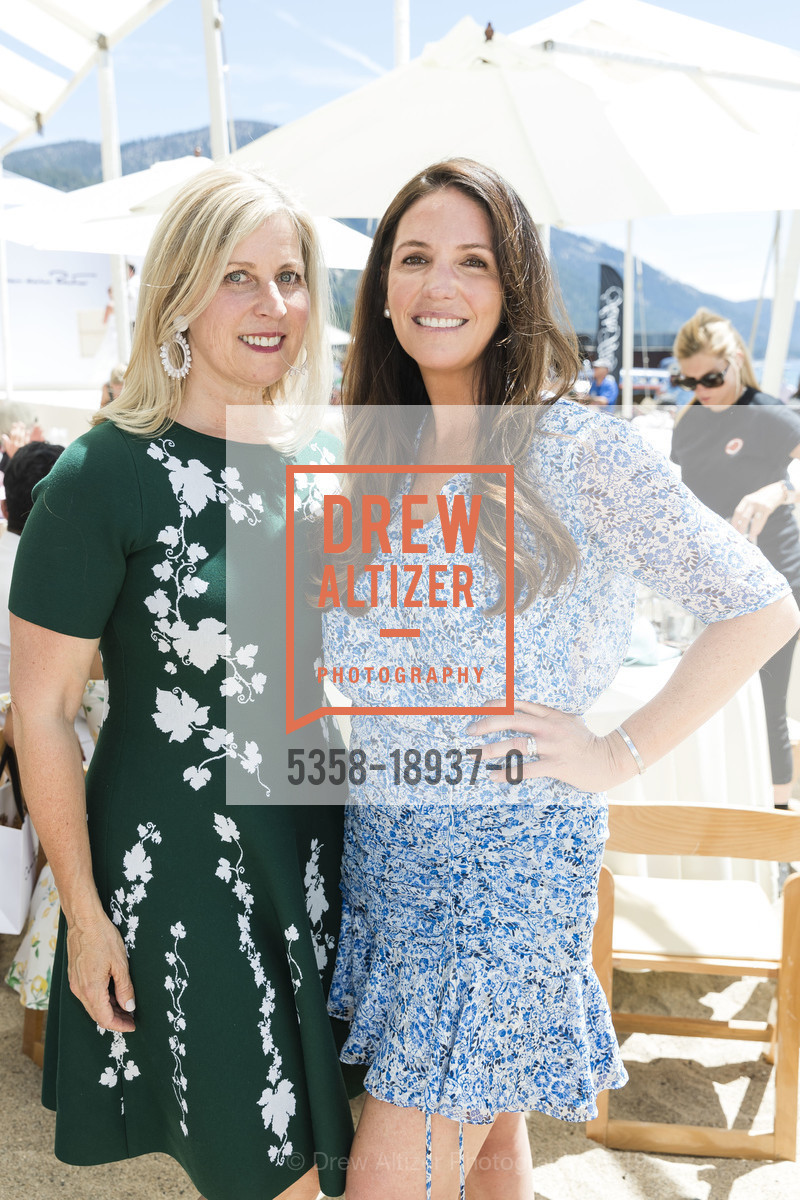 Jane Inch, Susie Hall Sawyer, Saks Fifth Avenue and Oscar de La Renta Fashion Show to Benefit The League to Save Lake Tahoe 2019, Schumaker Home. 1047 Lakeshore Blvd, August 3rd, 2019, Photo #5358-18937-0 Jane Inch, Susie Hall Sawyer, Photo #5358-18937-0