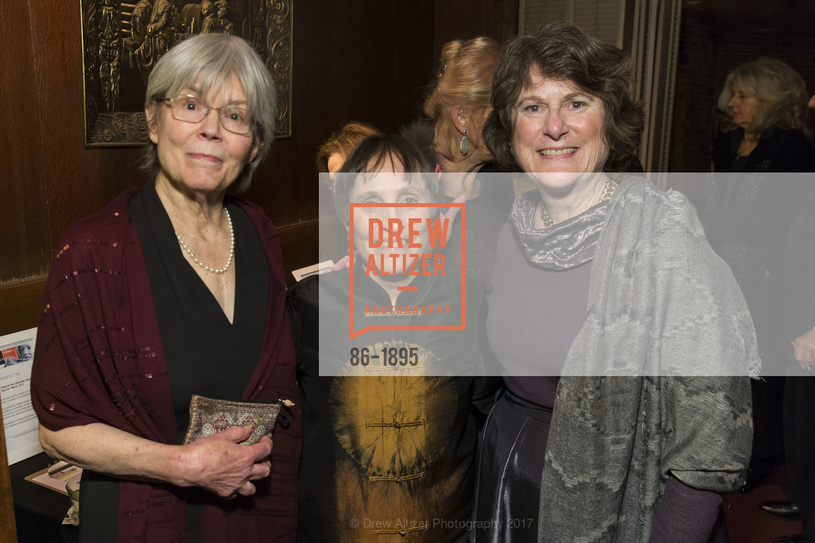 Carol Davison, Marcy Beck, Caroline Wood, New Century Chamber Orchestra Silver Jubilee Gala (25th Anniversary), Bimbo's 365 Club. 1025 Columbus Avenue, SF, CA 94133, January 24th, 2017, Photo #86-1895 Carol Davison, Marcy Beck, Caroline Wood, Photo #86-1895