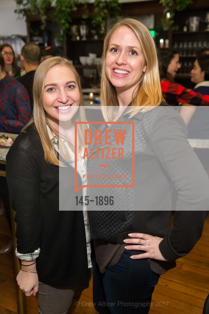 Genevieve Sevrin, Jessica Urhausen, Williams Sonoma presents Regalis Foods at The Riddler, The Riddler. 528 Laguna Street SF, California 94102, January 23rd, 2017, Photo #145-1896 Genevieve Sevrin, Jessica Urhausen, Photo #145-1896