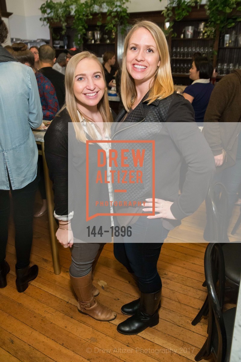 Genevieve Sevrin, Jessica Urhausen, Williams Sonoma presents Regalis Foods at The Riddler, The Riddler. 528 Laguna Street SF, California 94102, January 23rd, 2017, Photo #144-1896 Genevieve Sevrin, Jessica Urhausen, Photo #144-1896
