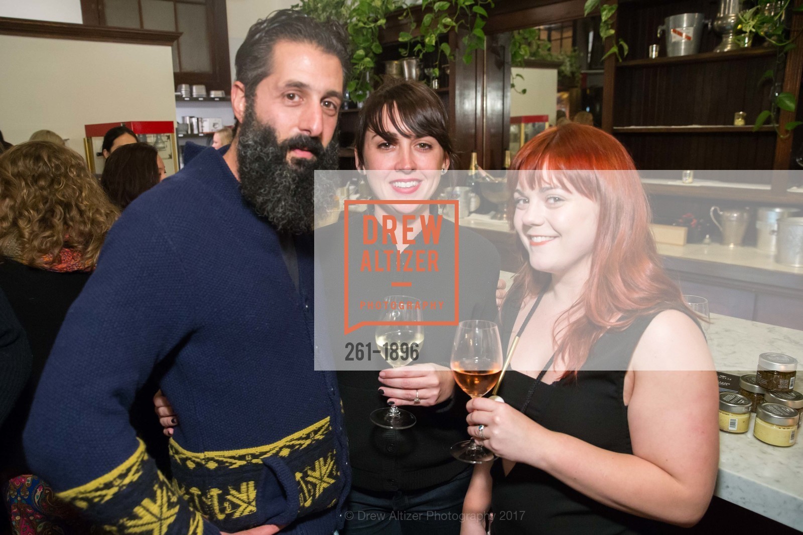 Josh Harris, Ruby Wilson, Ashley Rose Conway, Williams Sonoma presents Regalis Foods at The Riddler, The Riddler. 528 Laguna Street SF, California 94102, January 23rd, 2017, Photo #261-1896 Josh Harris, Ruby Wilson, Ashley Rose Conway, Photo #261-1896