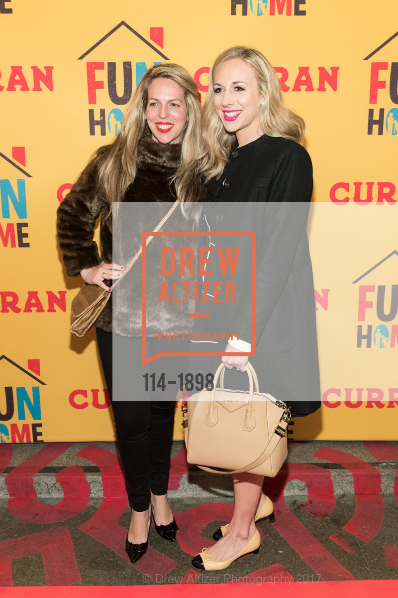 Caroline Curran, Caitlin Kavanaugh, FUN HOME Opening Night st the New CURRAN THEATRE, Curran Theatre. 445 Geary St, January 26th, 2017, Photo #114-1898 Caroline Curran, Caitlin Kavanaugh, Photo #114-1898