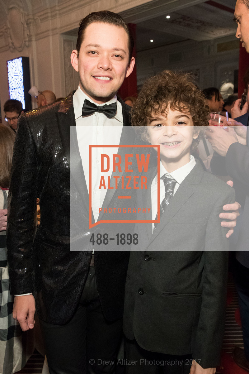 Robert Hager, Pierson Salvador, FUN HOME Opening Night st the New CURRAN THEATRE, Curran Theatre. 445 Geary St, January 26th, 2017, Photo #488-1898 Robert Hager, Pierson Salvador, Photo #488-1898