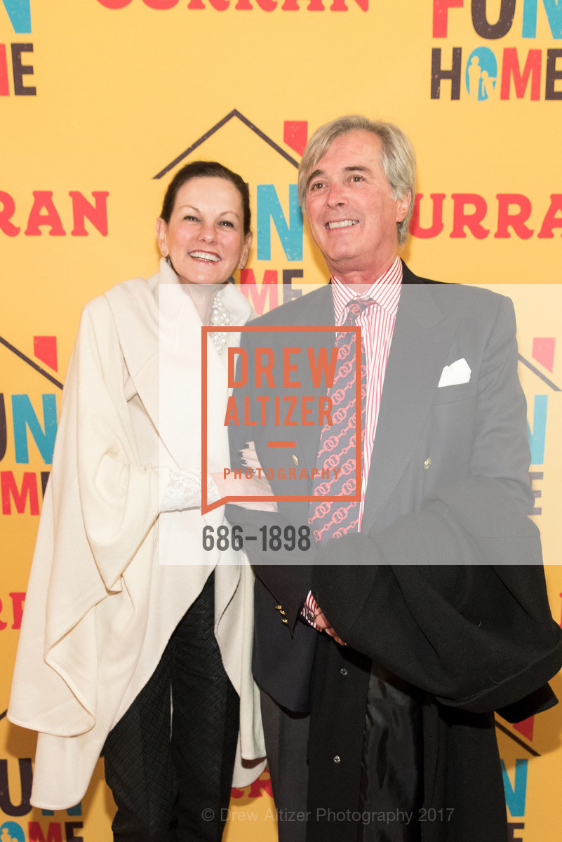 Shannon King Bracht, Albert Bracht, FUN HOME Opening Night st the New CURRAN THEATRE, Curran Theatre. 445 Geary St, January 26th, 2017, Photo #686-1898 Shannon King Bracht, Albert Bracht, Photo #686-1898