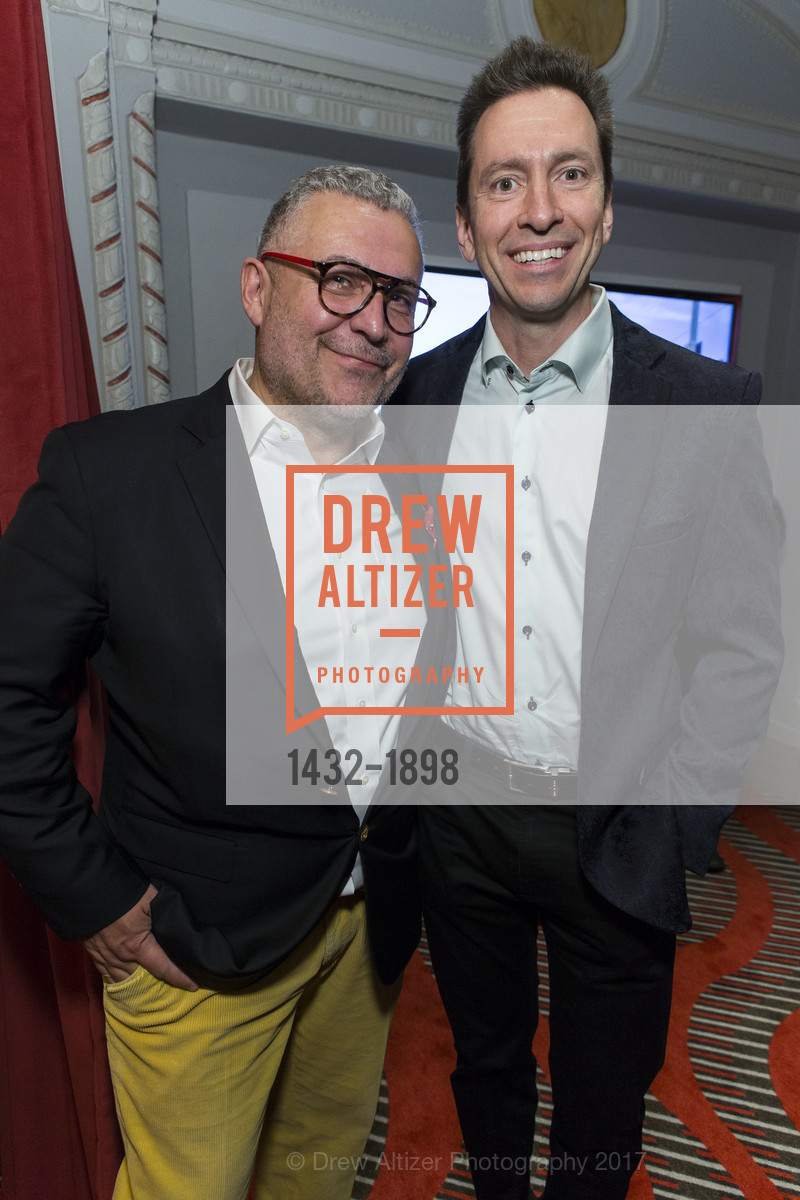 Rick Miramontez, Scott Forstall, FUN HOME Opening Night st the New CURRAN THEATRE, Curran Theatre. 445 Geary St, January 26th, 2017, Photo #1432-1898 Rick Miramontez, Scott Forstall, Photo #1432-1898
