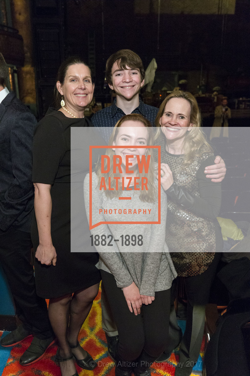 Jen Daly, Nill Forstall, Molly Forstall, Brea Forstall, FUN HOME Opening Night st the New CURRAN THEATRE, Curran Theatre. 445 Geary St, January 26th, 2017, Photo #1882-1898 Jen Daly, Nill Forstall, Molly Forstall, Brea Forstall, Photo #1882-1898