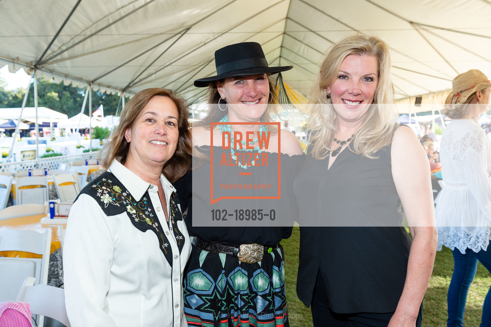 Denise Quackenbush, Suzanne Rischman, Cindy Gower, Menlo Charity Horse Show Wild Wild West Gala 2019, Menlo Circus Club. 190 Park Lane, Photo #102-18985-0 Denise Quackenbush, Suzanne Rischman, Cindy Gower, Photo #102-18985-0