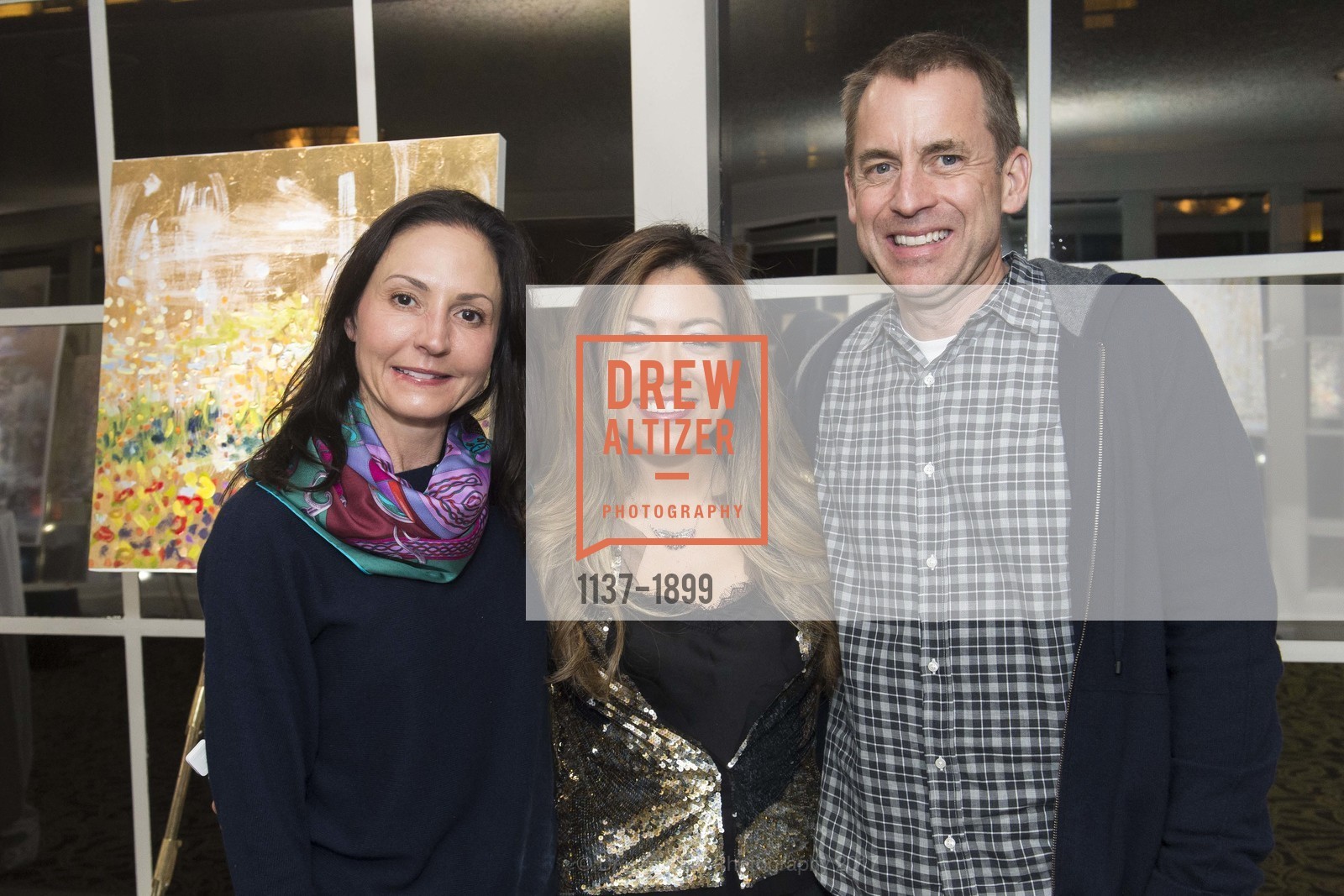 Lisa Park-Steskal, Michelle Sakhai, Chris Steskal, Fairmont San Francisco's Artful Evening with Michelle Sakhai, Fairmont San Francisco. 950 Mason Street, January 26th, 2017, Photo #1137-1899 Lisa Park-Steskal, Michelle Sakhai, Chris Steskal, Photo #1137-1899