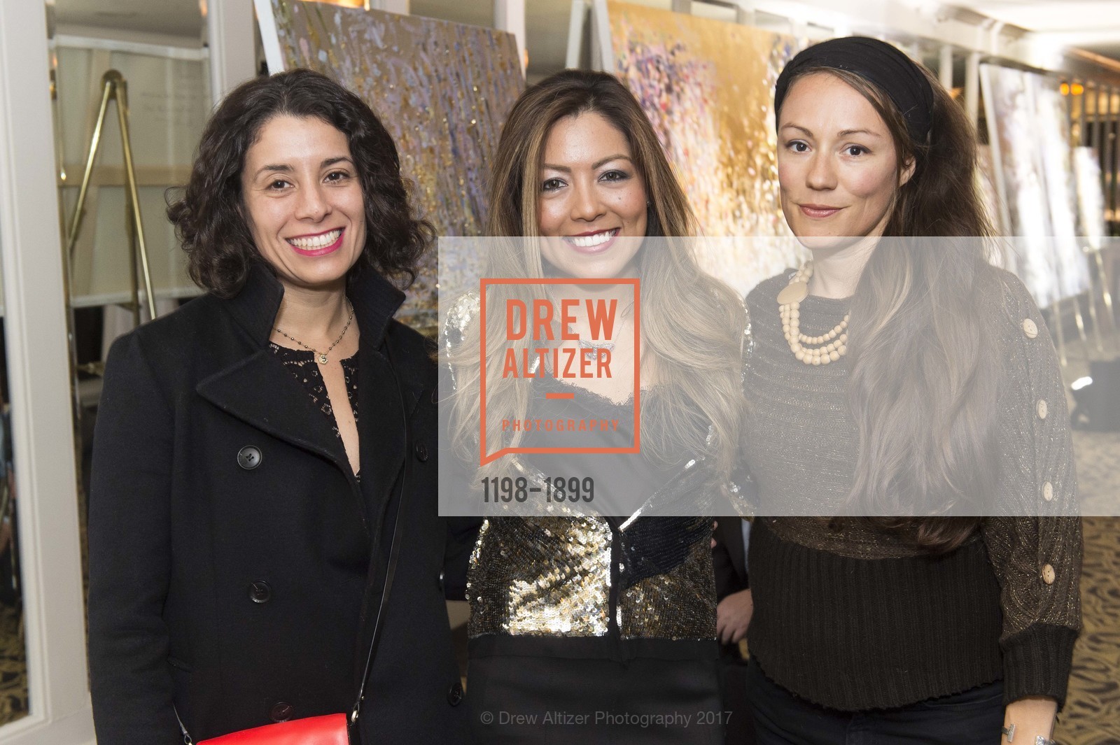 Beth Waldman, Michelle Sakhai, Raylene Gorum, Fairmont San Francisco's Artful Evening with Michelle Sakhai, Fairmont San Francisco. 950 Mason Street, January 26th, 2017, Photo #1198-1899 Beth Waldman, Michelle Sakhai, Raylene Gorum, Photo #1198-1899