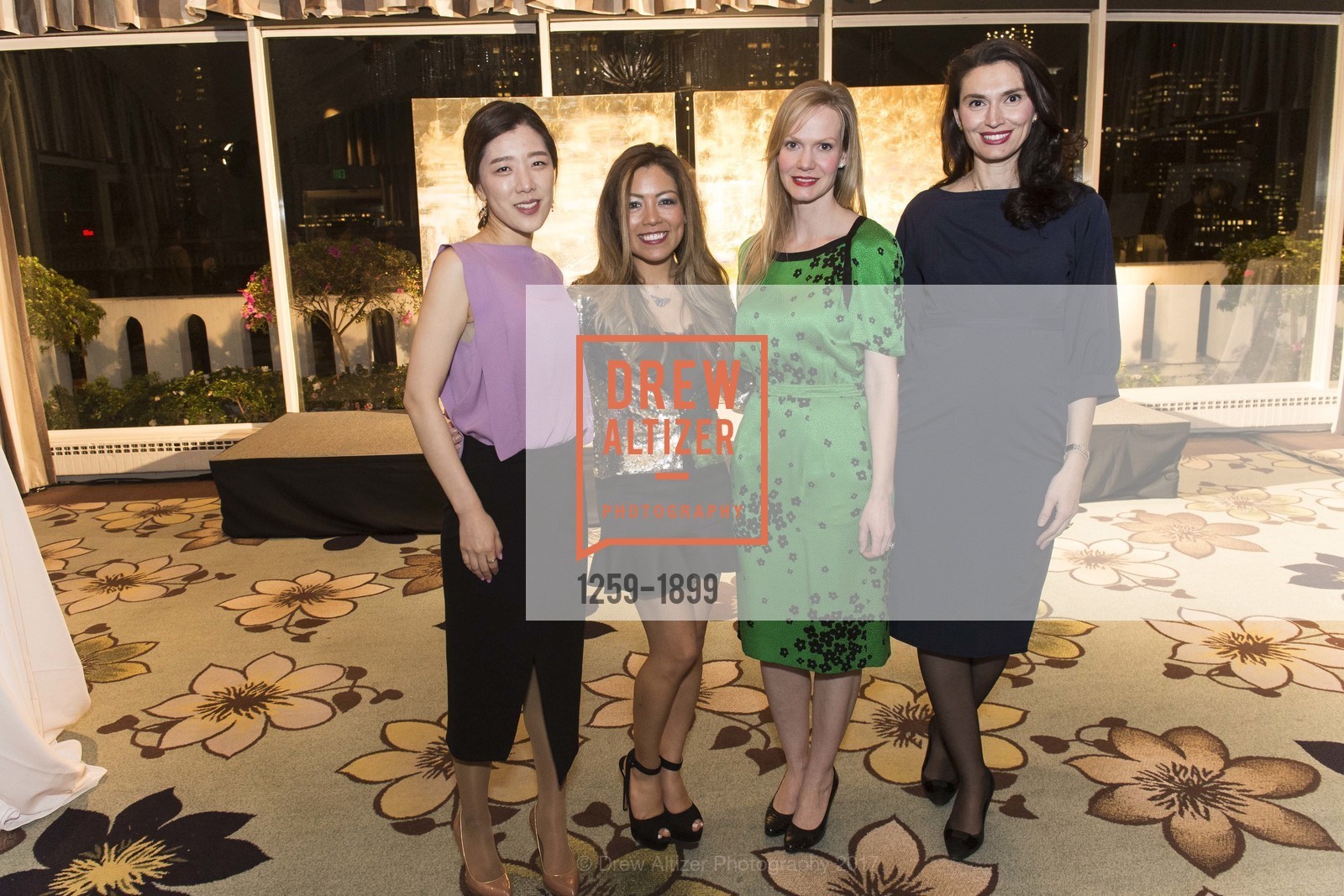 Jinhee Lee, Michelle Sakhai, Anna Haase, Emila Damjanovic, Fairmont San Francisco's Artful Evening with Michelle Sakhai, Fairmont San Francisco. 950 Mason Street, January 26th, 2017, Photo #1259-1899 Jinhee Lee, Michelle Sakhai, Anna Haase, Emila Damjanovic, Photo #1259-1899
