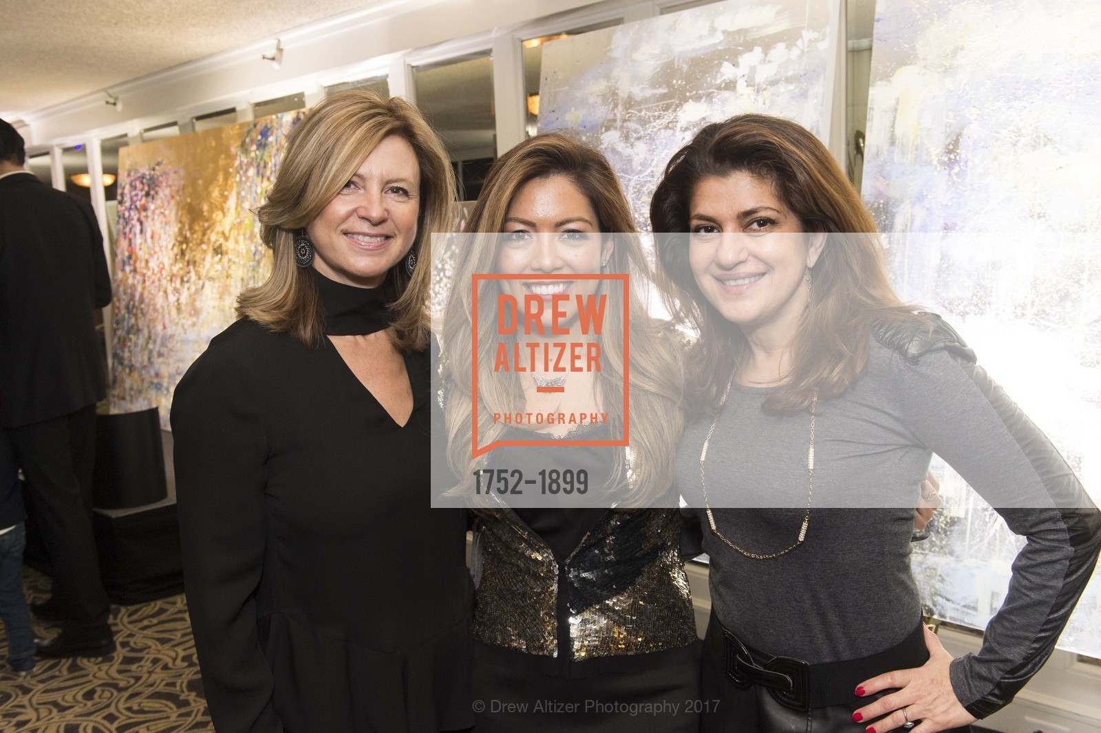 Diane Danvers Simmons, Michelle Sakhai, Parto Karimi, Fairmont San Francisco's Artful Evening with Michelle Sakhai, Fairmont San Francisco. 950 Mason Street, January 26th, 2017, Photo #1752-1899 Diane Danvers Simmons, Michelle Sakhai, Parto Karimi, Photo #1752-1899